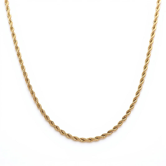 Rope Chain (Gold) - 3mm