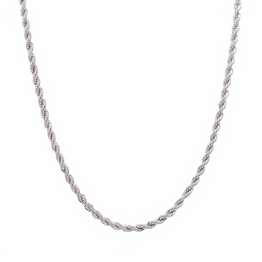Rope Chain (Silver) - 4mm