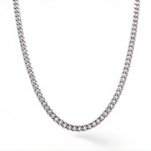 Cuban Link Chain (Silver) -  6mm
