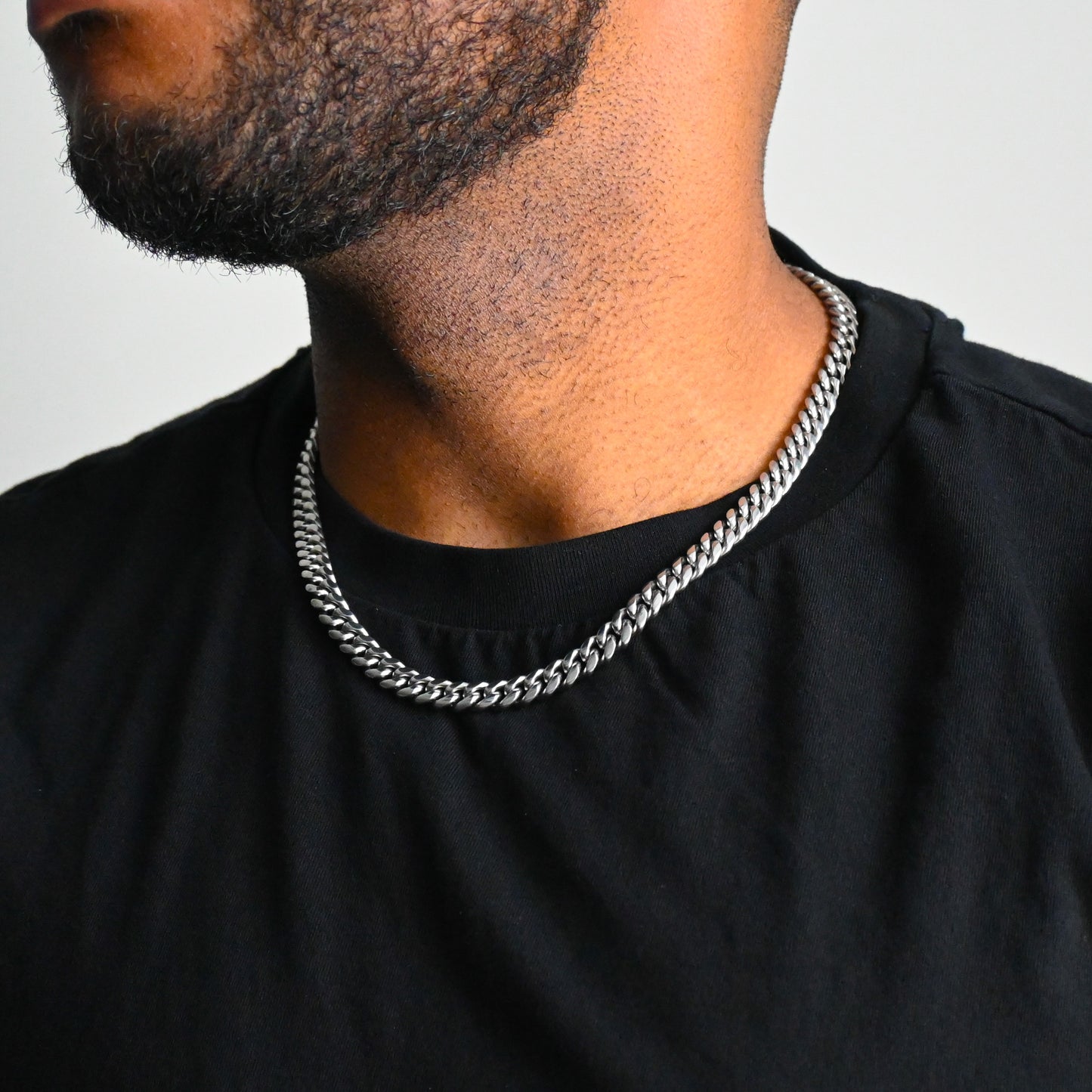 Cuban Link Chain (Silver) - 8mm