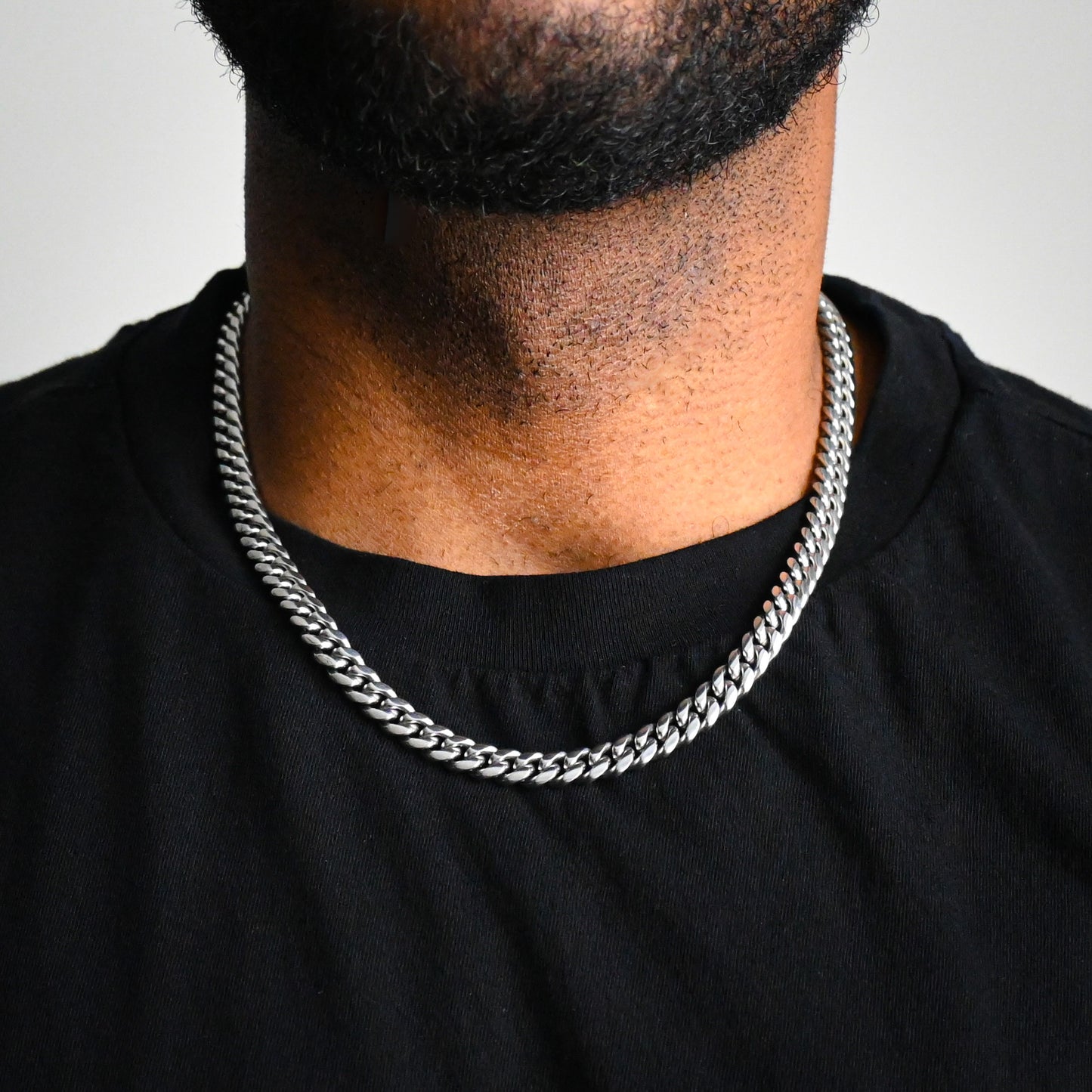 Cuban Link Chain (Silver) - 8mm