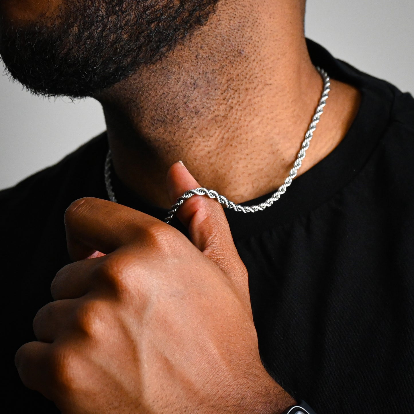 Rope Chain (Silver) - 4mm