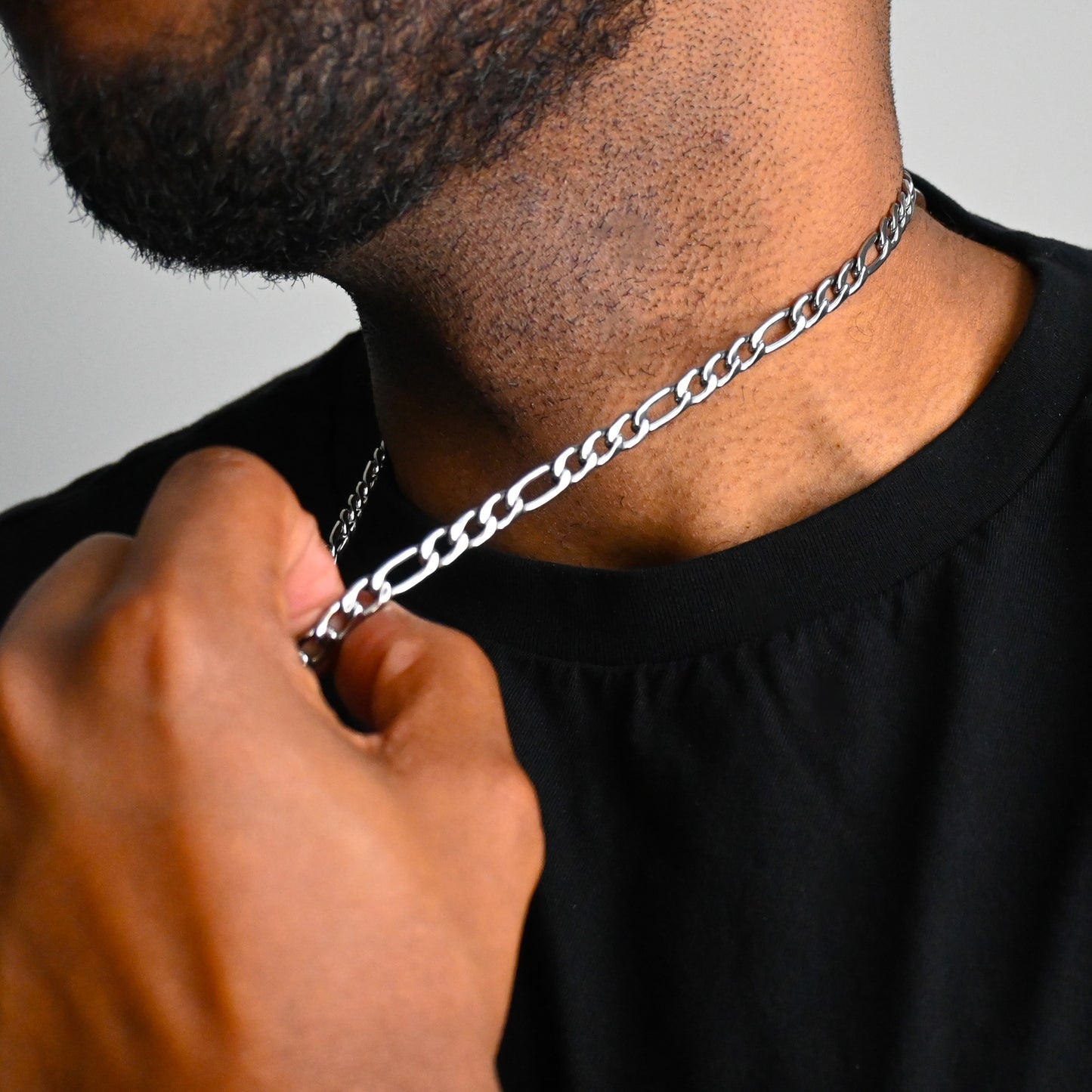 Figaro Chain (Silver) - 7mm