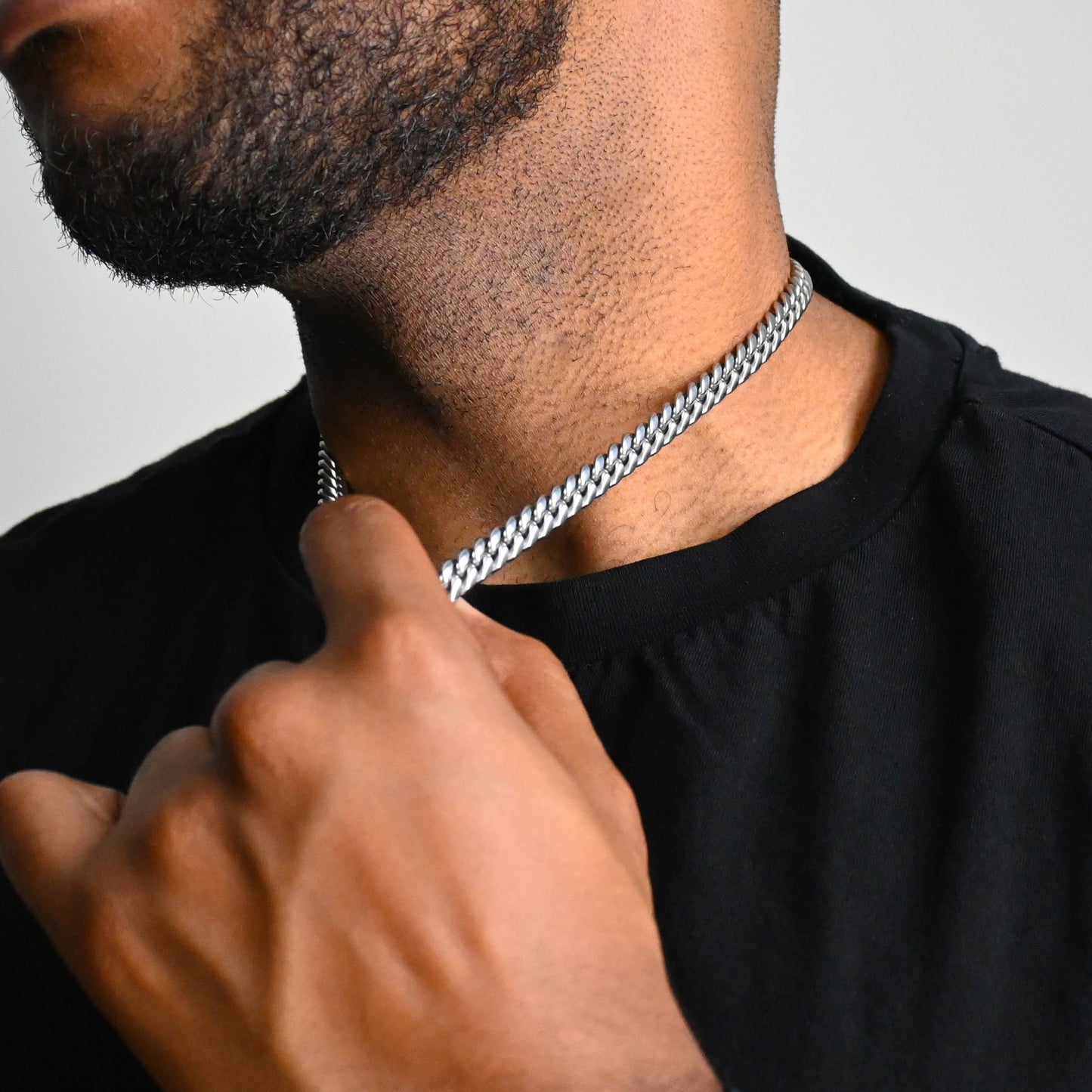 Cuban Link Chain (Silver) - 8mm