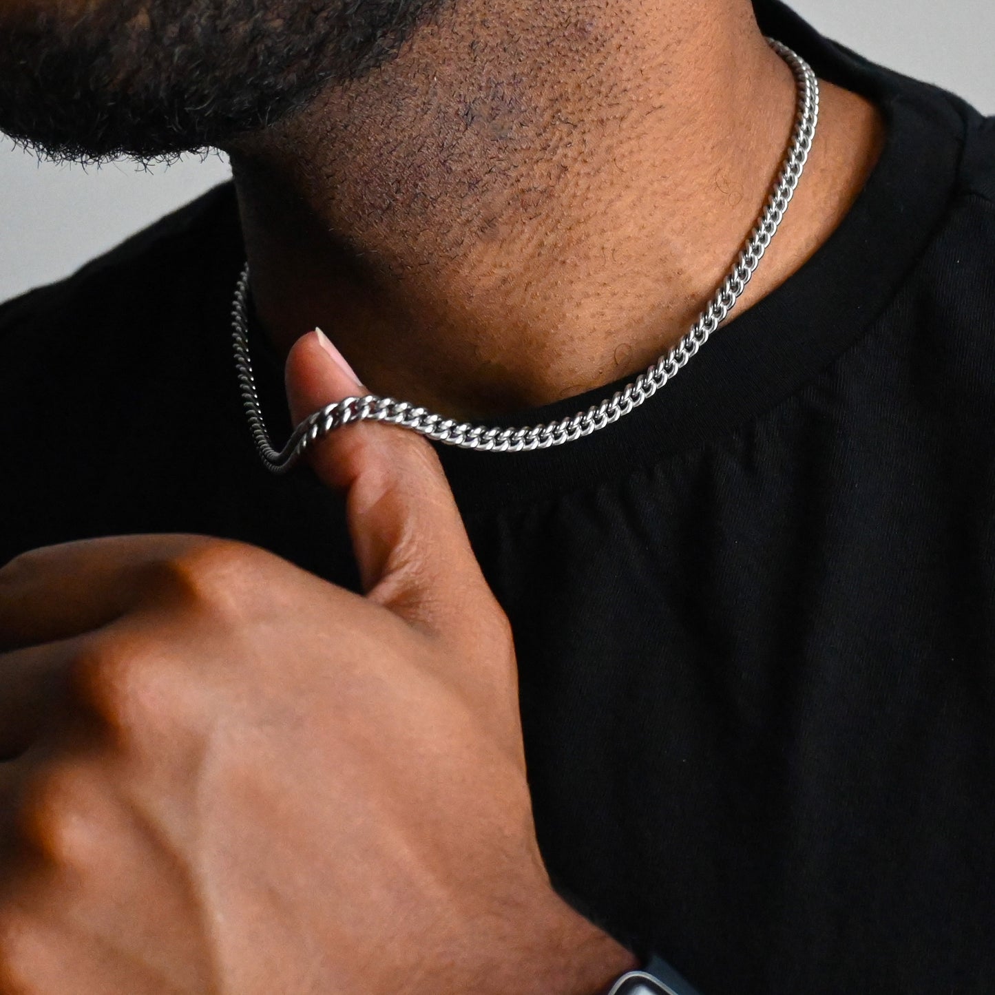 Cuban Link Chain (Silver) - 5mm