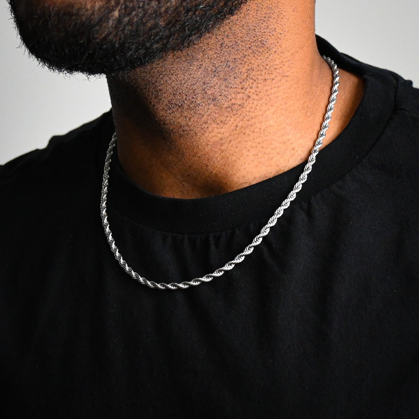 Rope Chain (Silver) - 4mm